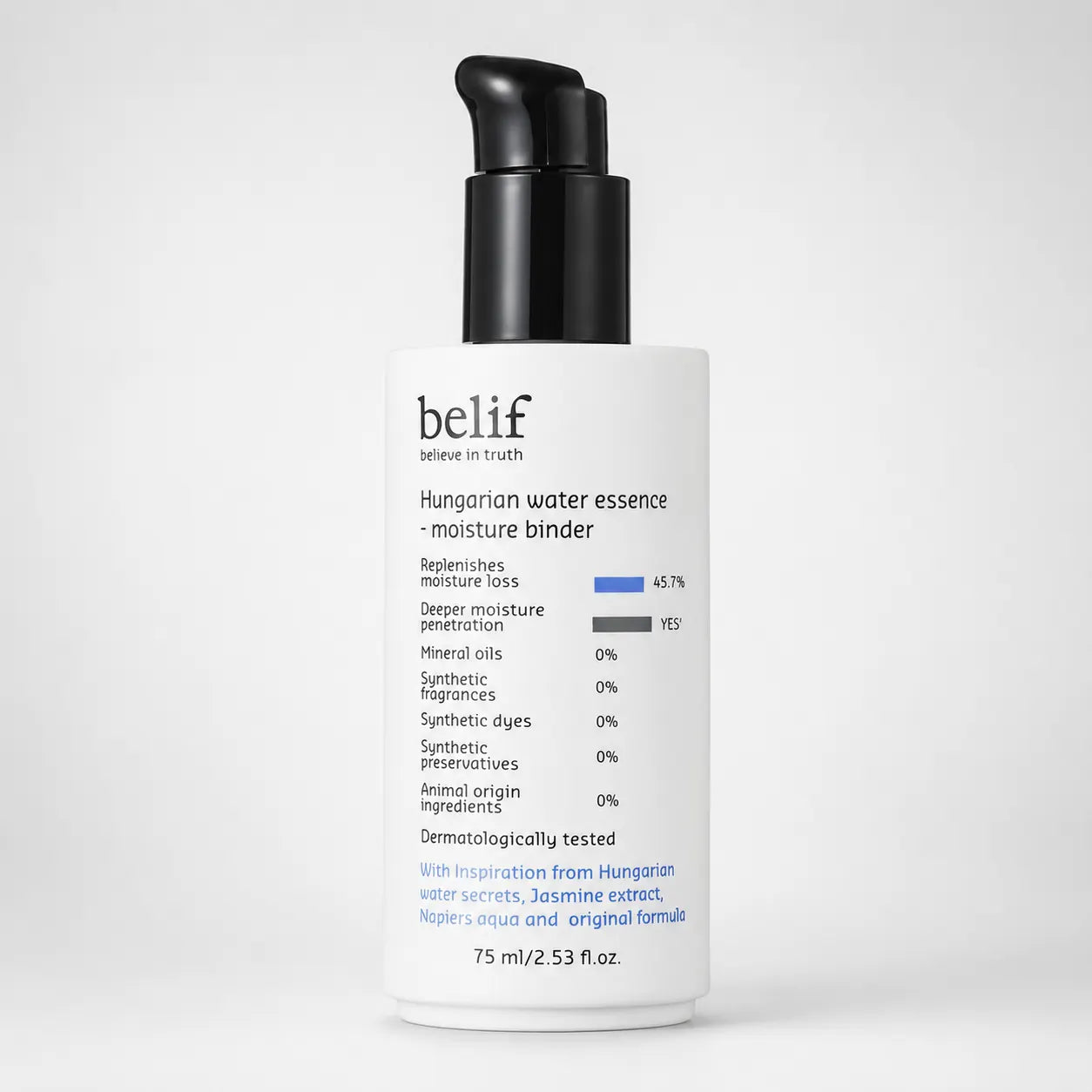 belif Hungarian Water Essence Moisture Binder 75ml bottle front