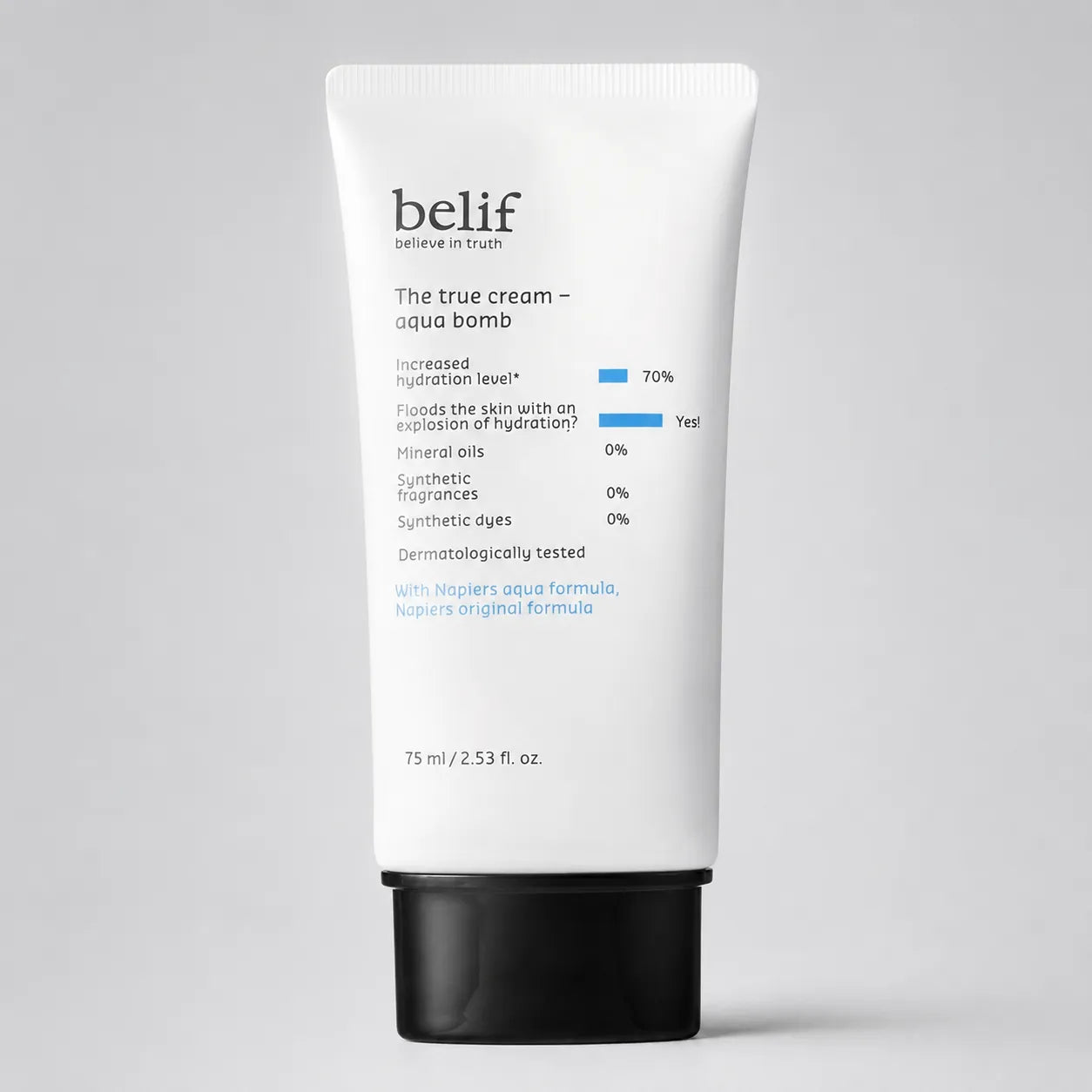 belif The True Cream Aqua Bomb 75ml jar front view