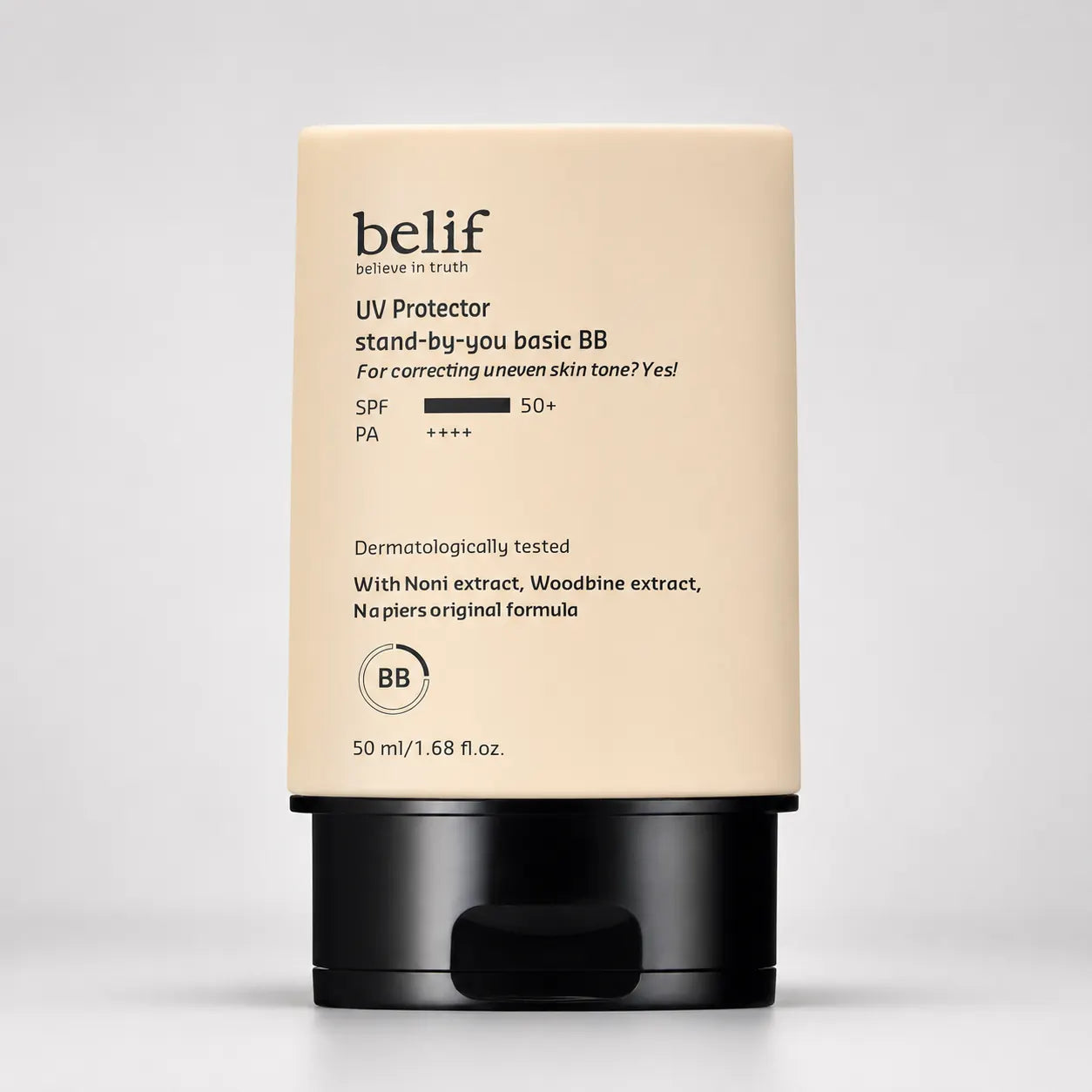 belif UV Protector Stand by You Basic BB 50ml tube front view