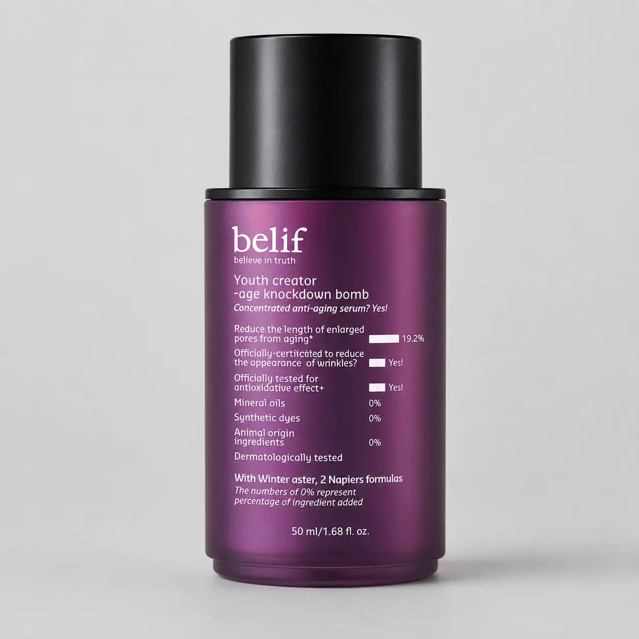 belif Youth Creator Age Knockdown Bomb 50ml bottle front view