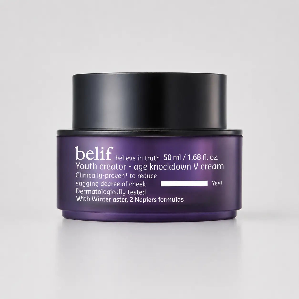belif Youth Creator Age Knockdown V Cream 50ml jar front view
