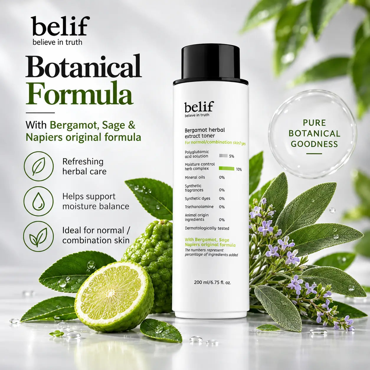 belif Bergamot Herbal Extract Toner 200ml