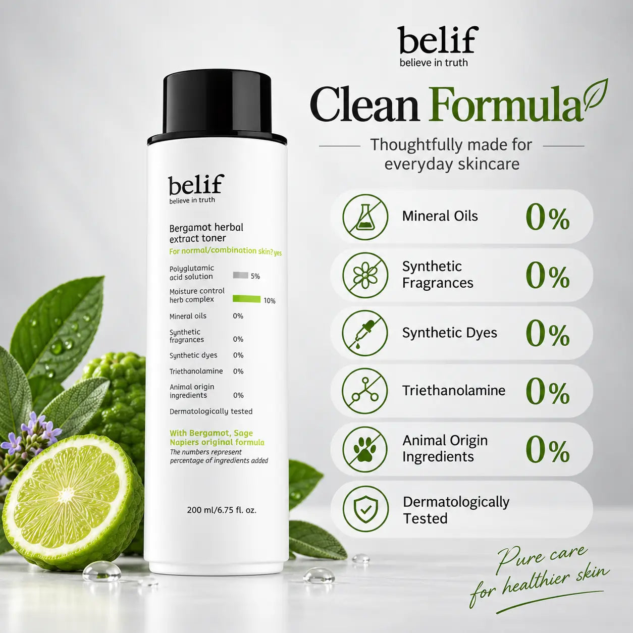 belif Bergamot Herbal Extract Toner 200ml