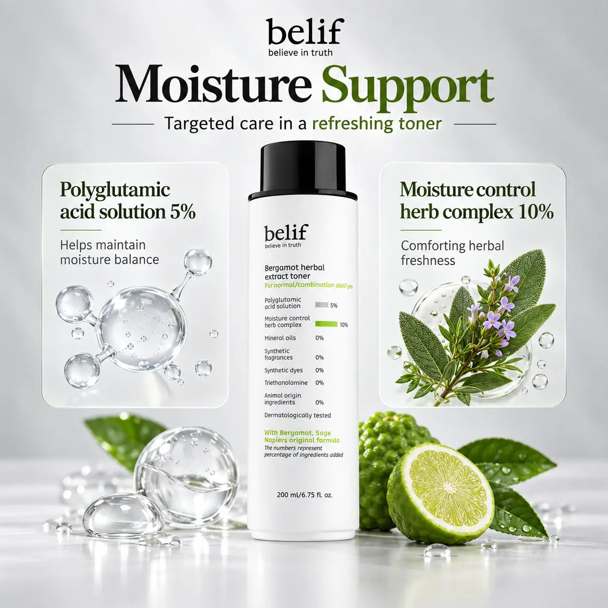 belif Bergamot Herbal Extract Toner 200ml