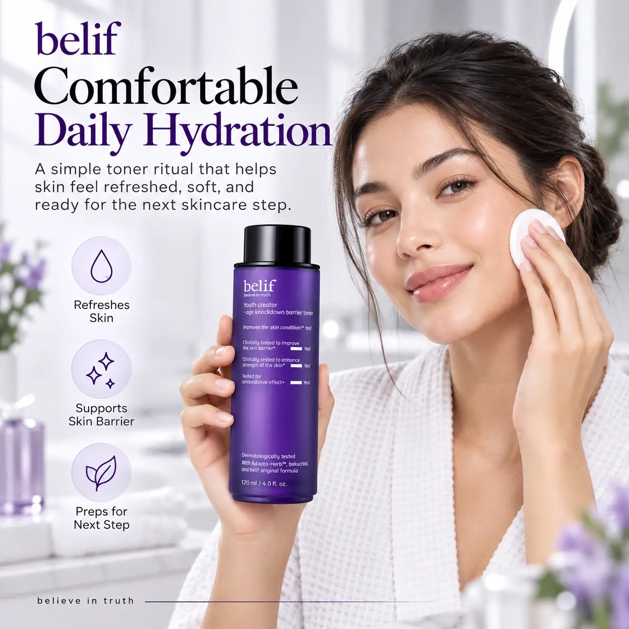 belif Youth Creator Age Knockdown Water Essence 120ml