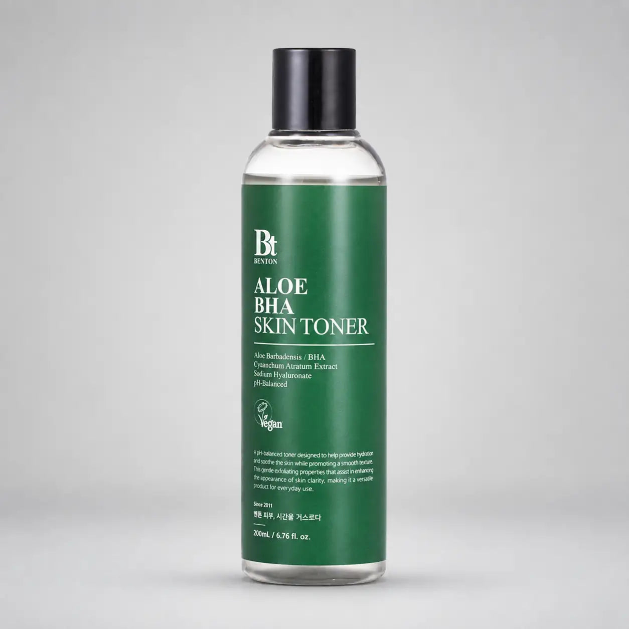 Benton Aloe BHA Skin Toner 200ml bottle front label