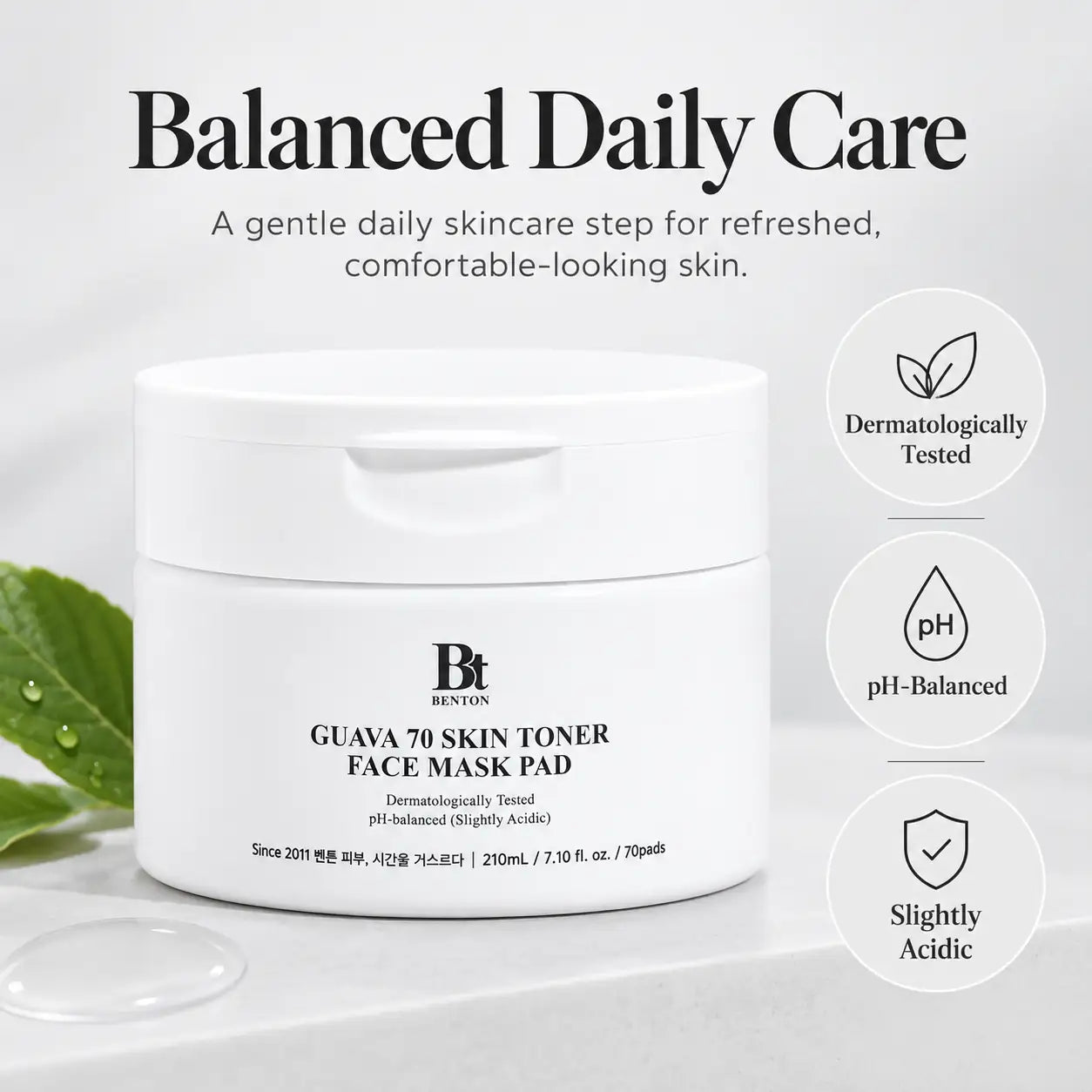 Benton Guava 70 Skin Toner Face Mask Pad 210ml 70pcs