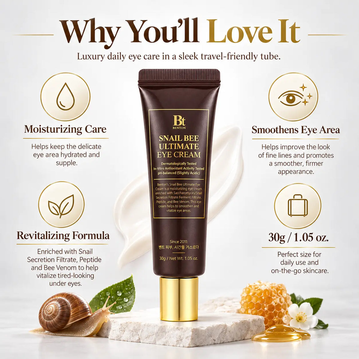 Benton Snail Bee Ultimate Premium Eye Cream 30g