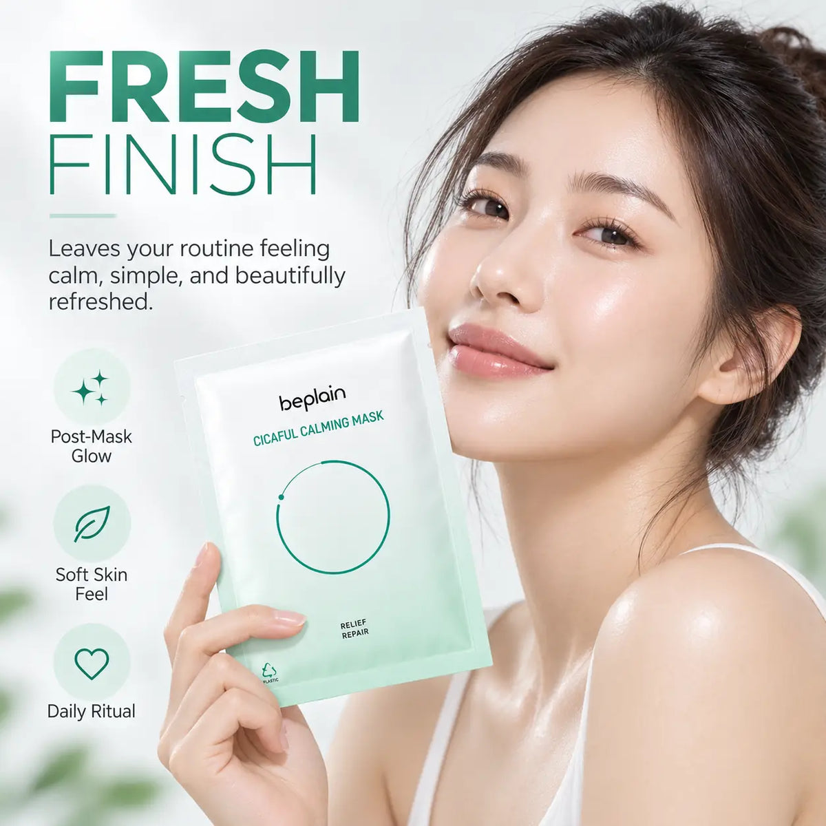 beplain Cicaful Calming Mask 10pcs