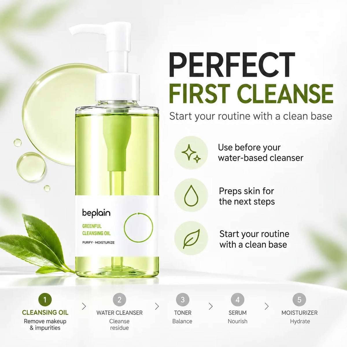 beplain Mung Bean Cleansing Oil 200ml