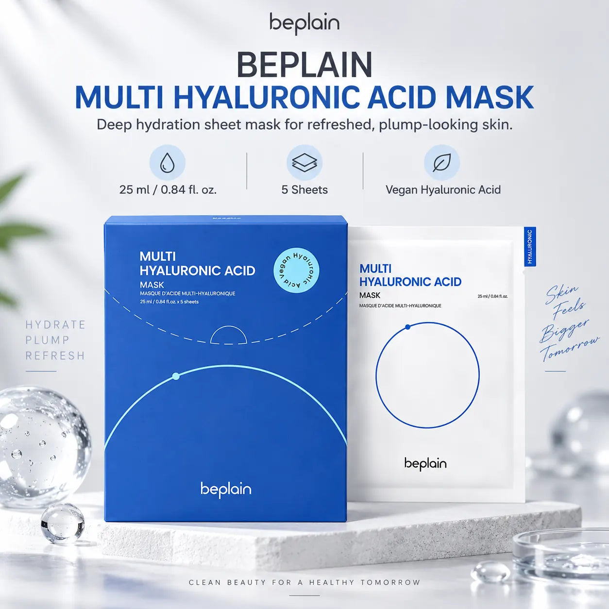 beplain Multi Hyaluronic Acid Mask 5ea