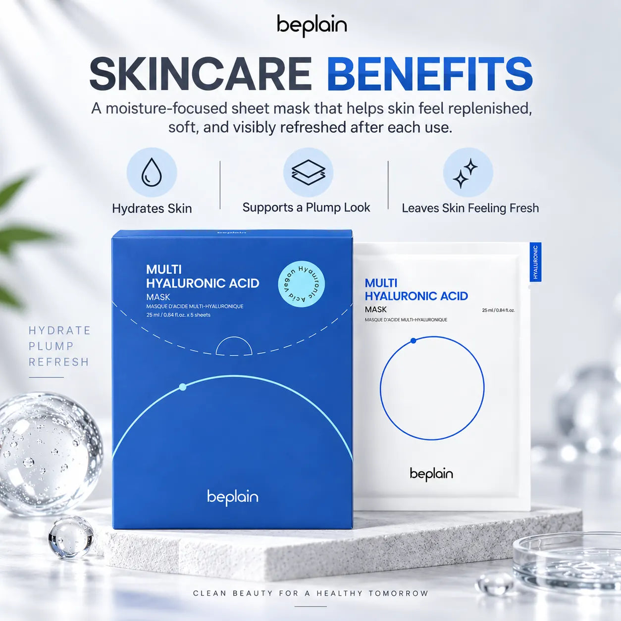 beplain Multi Hyaluronic Acid Mask 5ea