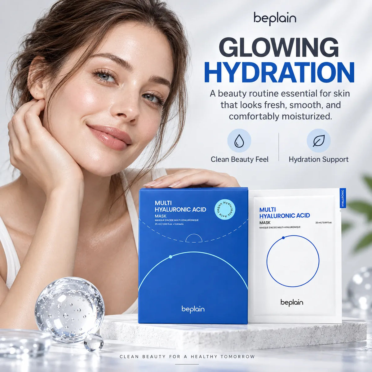 beplain Multi Hyaluronic Acid Mask 5ea