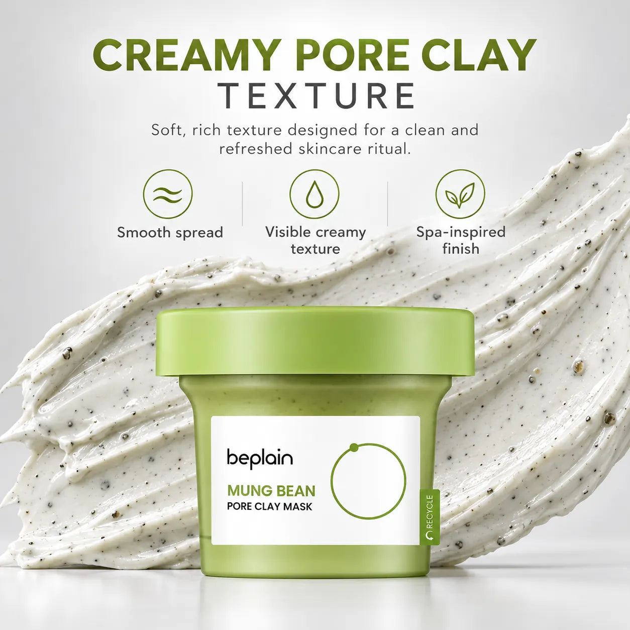 beplain Mung Bean Pore Clay Mask 120ml