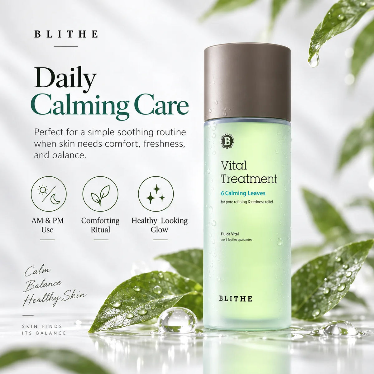 BLITHE Vital care 6 Calming Leaves 150ml