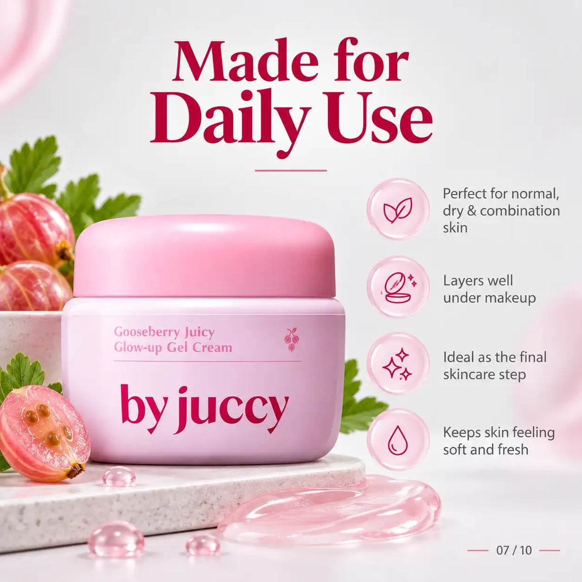 By Juccy Gooseberry Juicy Glow Up Gel Cream 55ml