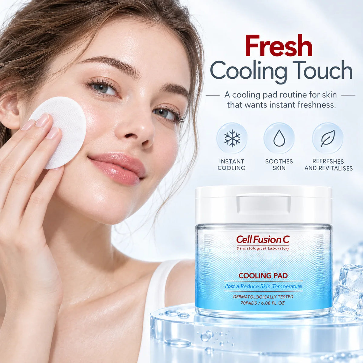 Cell Fusion C Post Alpha Cooling Pad 70 Pads