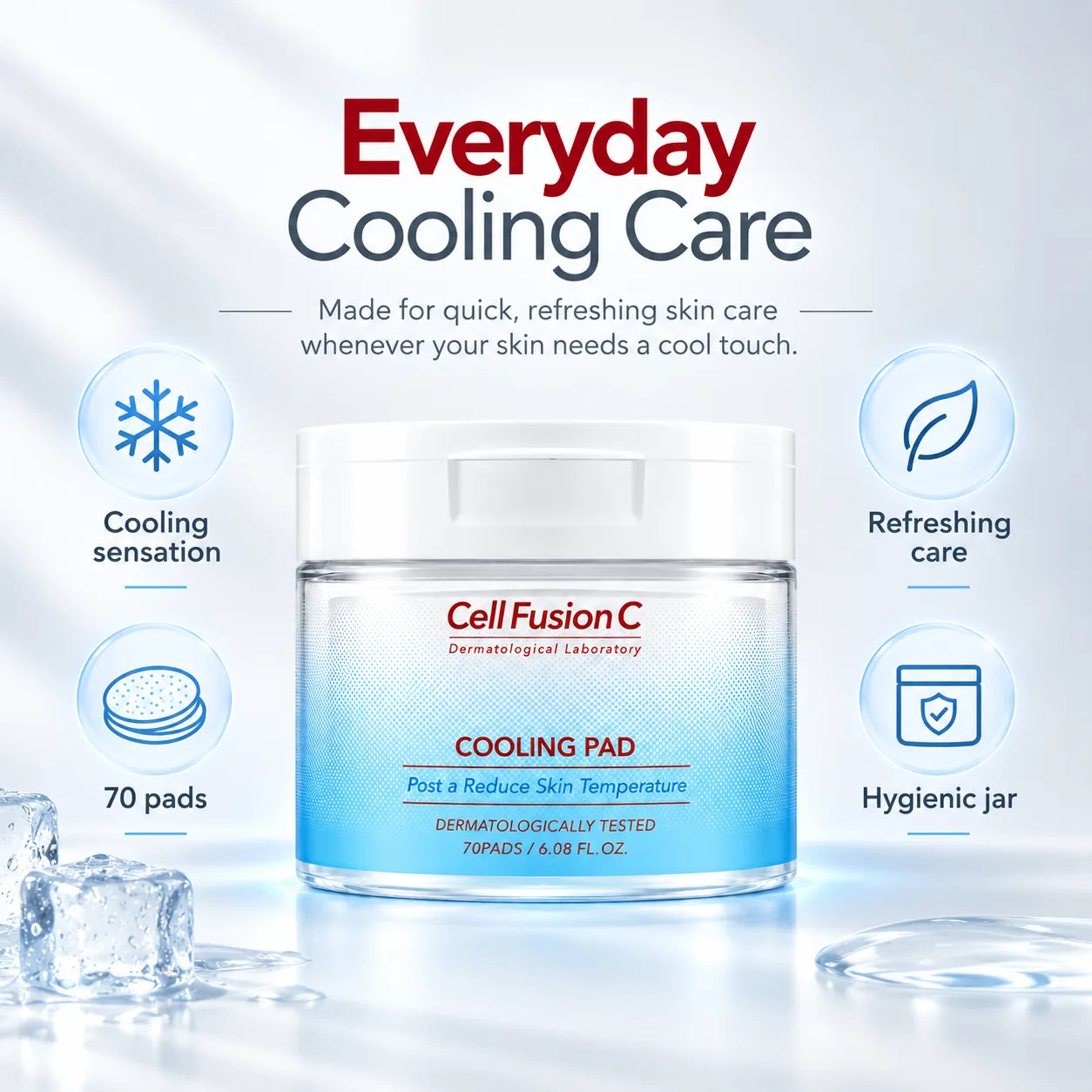 Cell Fusion C Post Alpha Cooling Pad 70 Pads