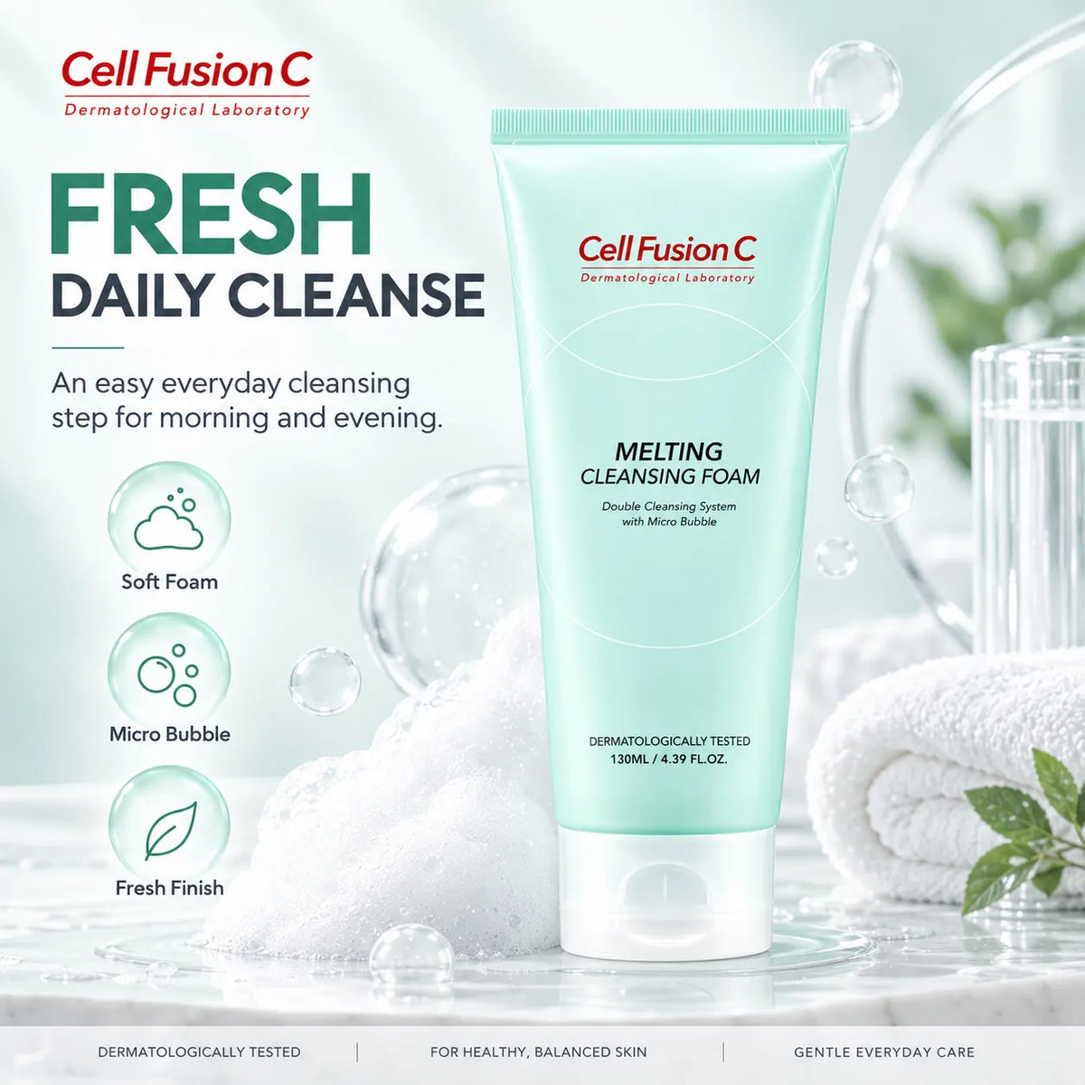 Cell Fusion C Melting Cleansing Foam 130ml