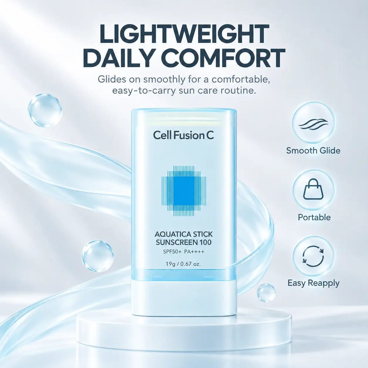 Cell Fusion C Aquatica Stick Sunscreen 100 SPF50+ PA++++ 19g