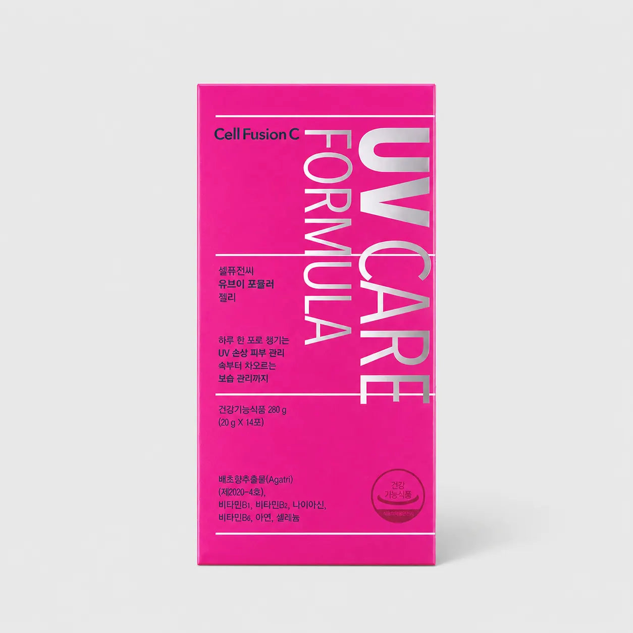 Cell Fusion C UV Formula Jelly box of 14 sachets front view