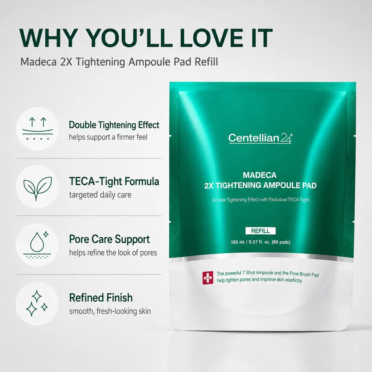 Centellian24 Madeca Double Tightening Ampoule Pad Refill 60pcs