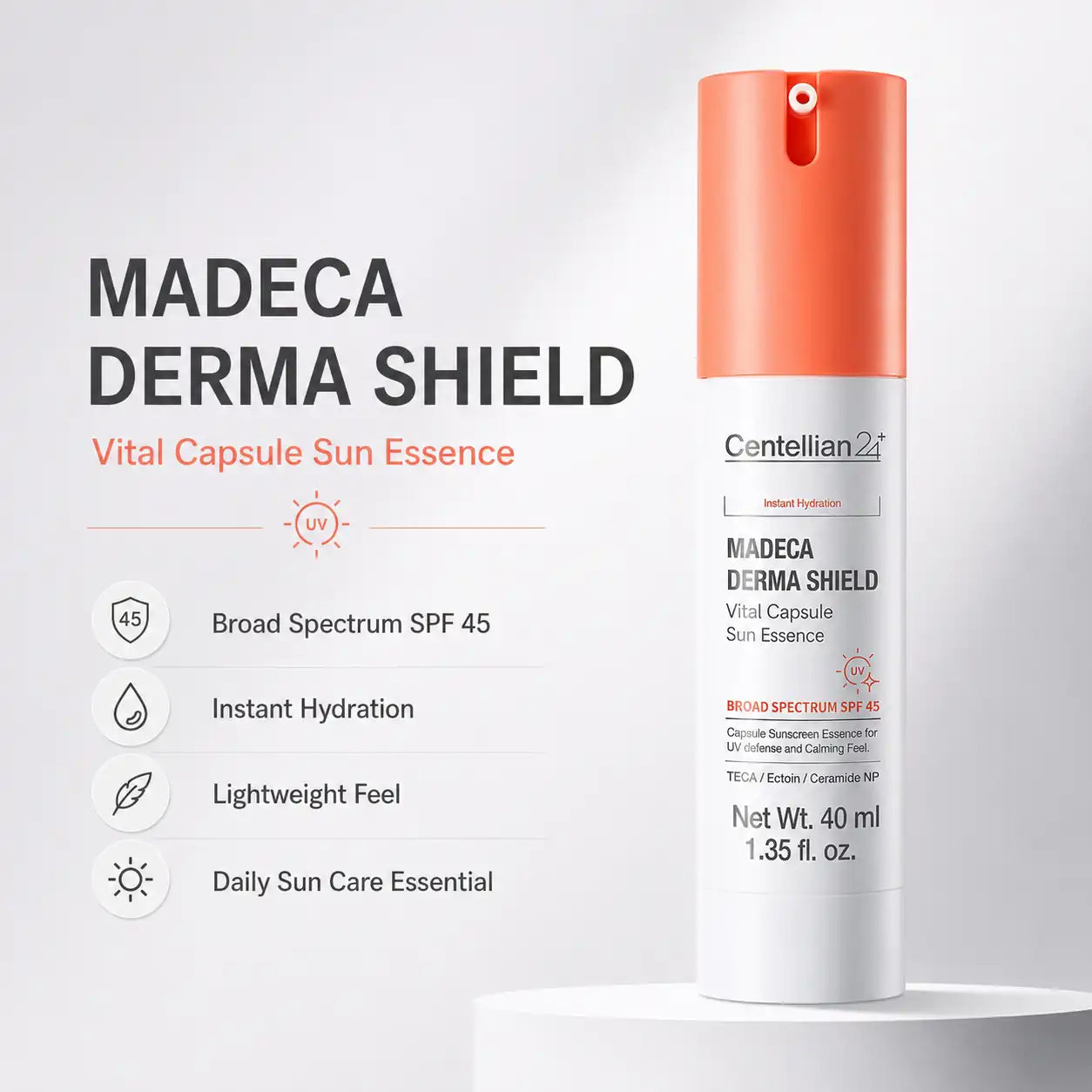Centellian24 Derma Shield Vital Capsule Sun Essence 40ml