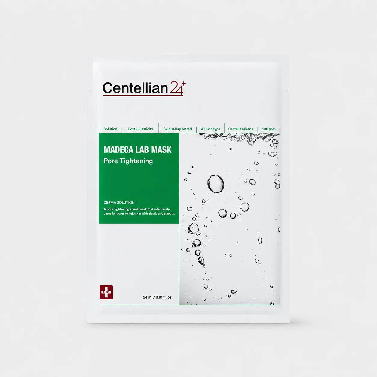 Centellian24 Madeca Lab Mask Pore Tightening 20pcs box front