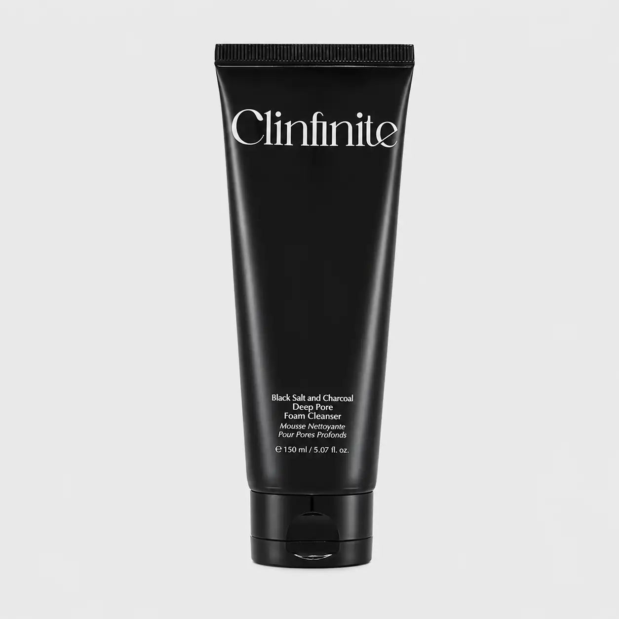 Clinfinite Black Salt Charcoal Deep Pore Foam Cleanser 150ml, Korean charcoal face wash