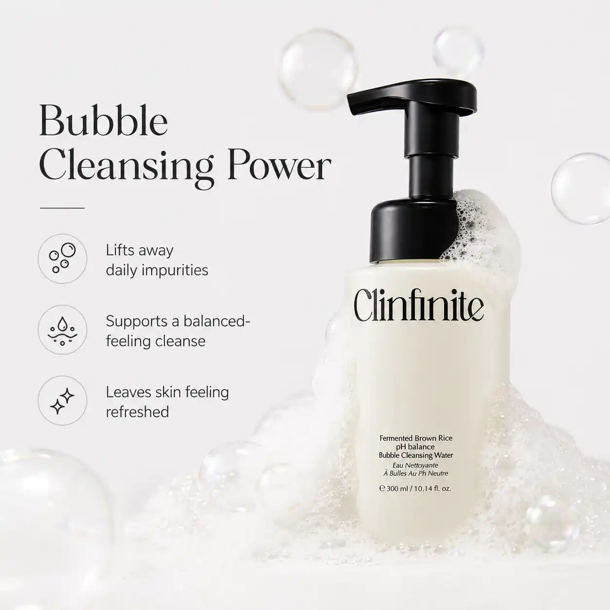 Clinfinite Fermented Rice Bubble Cleansing Water