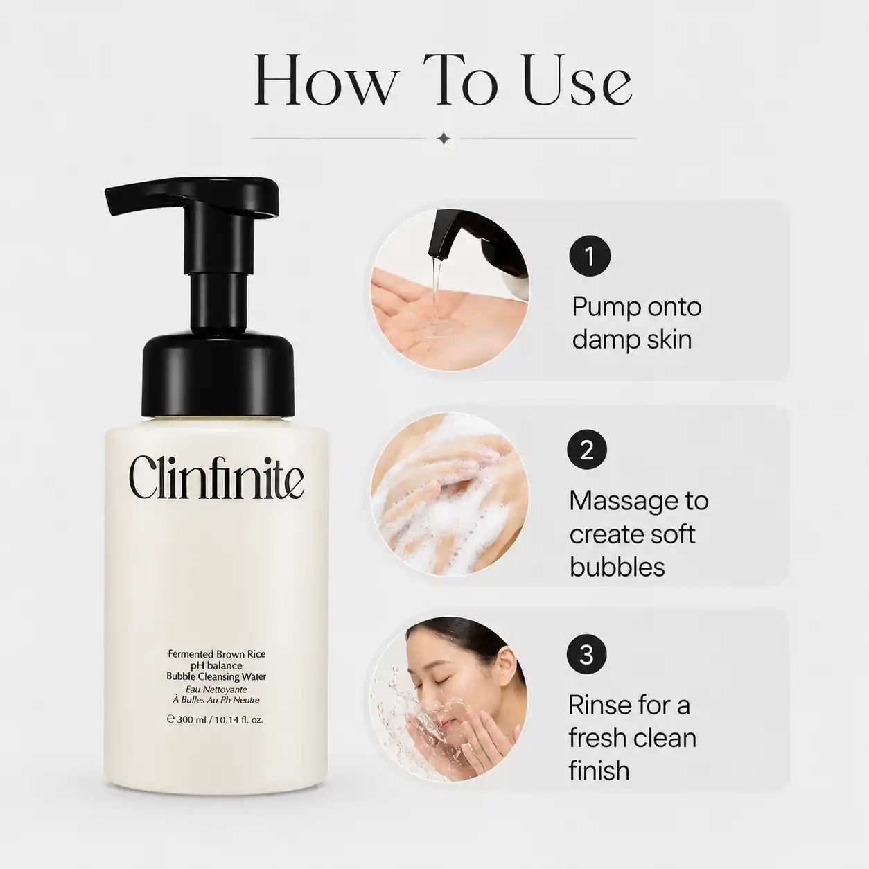 Clinfinite Fermented Rice Bubble Cleansing Water