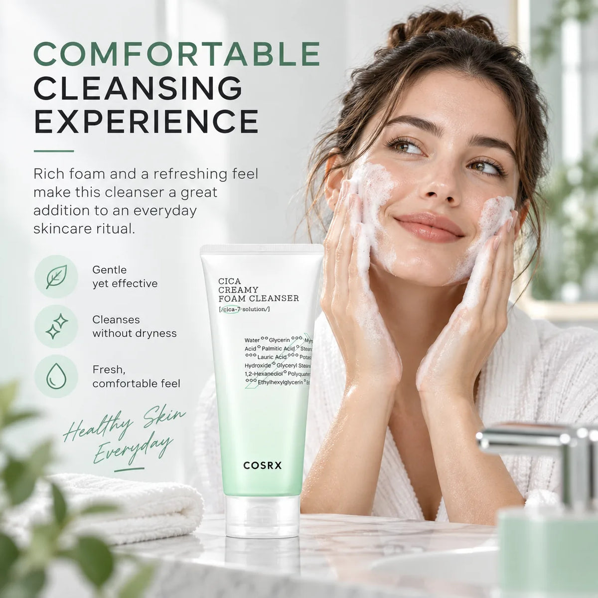 COSRX Pure Fit Cica Creamy Foam Cleanser 150ml