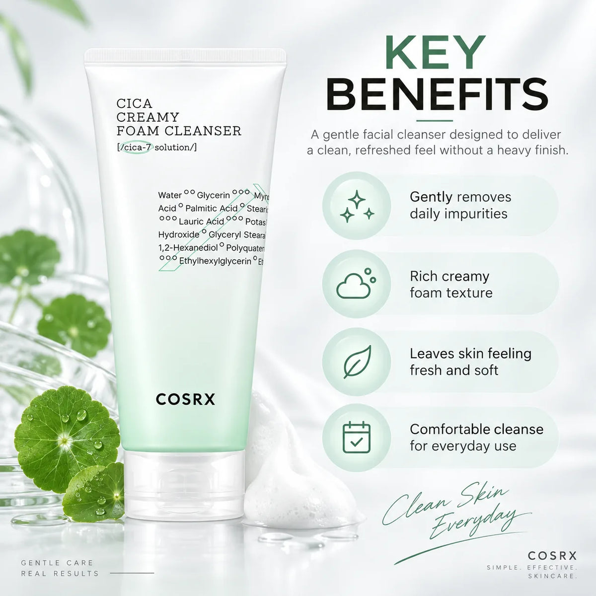 COSRX Pure Fit Cica Creamy Foam Cleanser 150ml