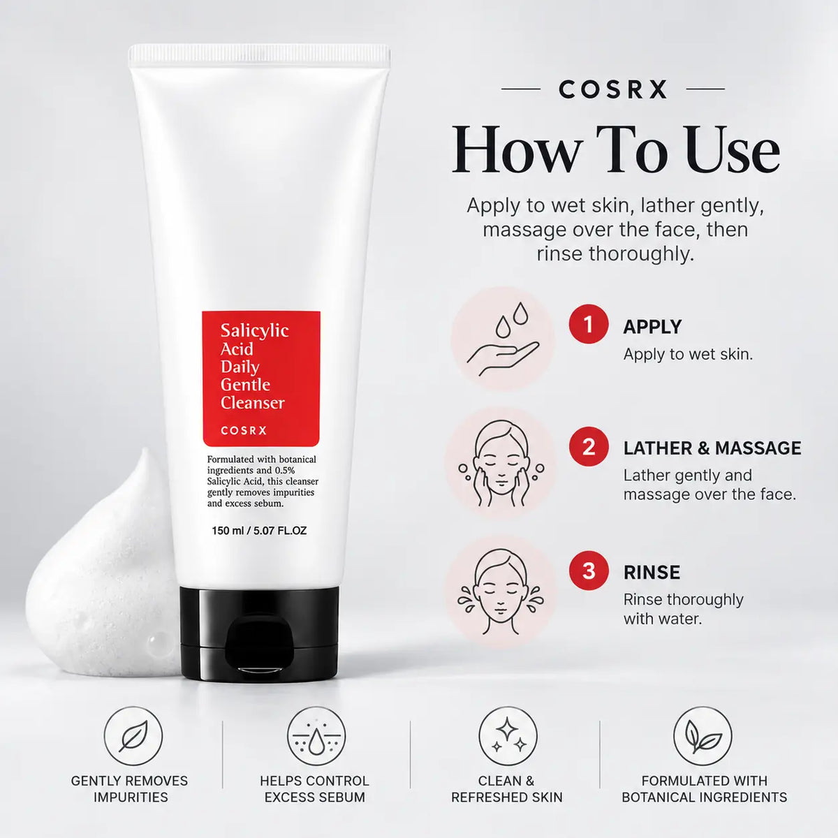 COSRX Salicylic Acid Daily Gentle Cleanser 150ml