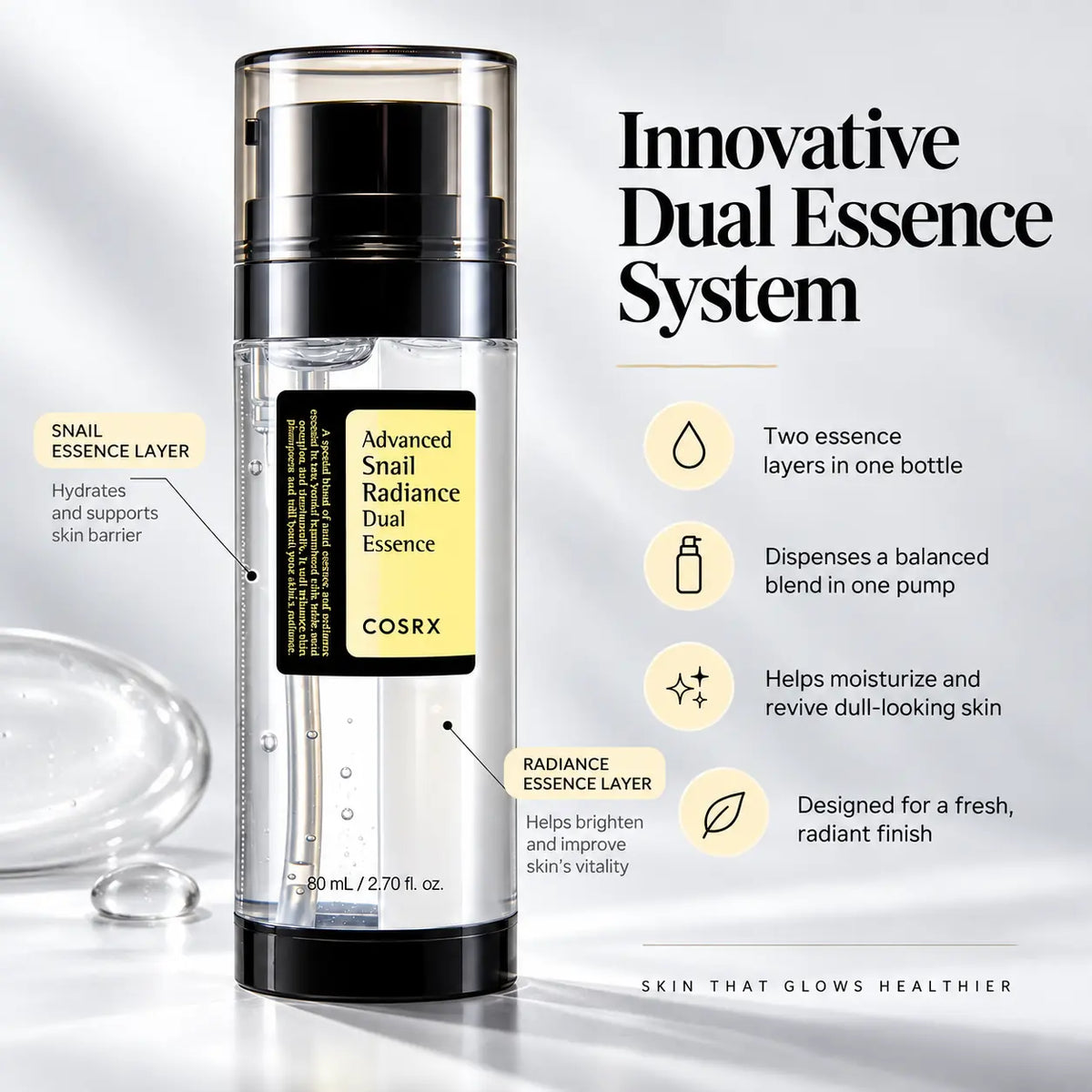 COSRX Advanced Snail Radiance Dual Essence Nail Polish Nail Color 80ml