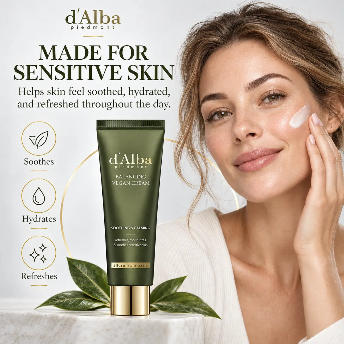 d'Alba Mild Skin Balancing Vegan Cream 55ml