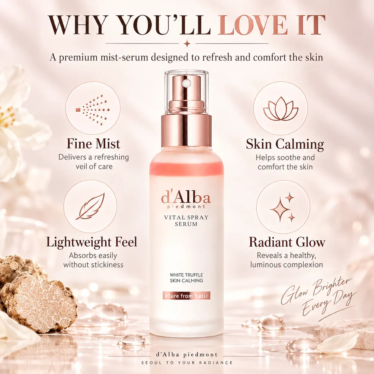 d'Alba White Truffle Vital Spray Serum 100ml