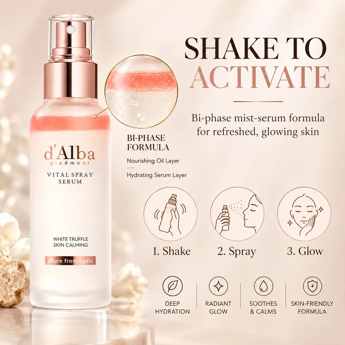 d'Alba White Truffle Vital Spray Serum 100ml