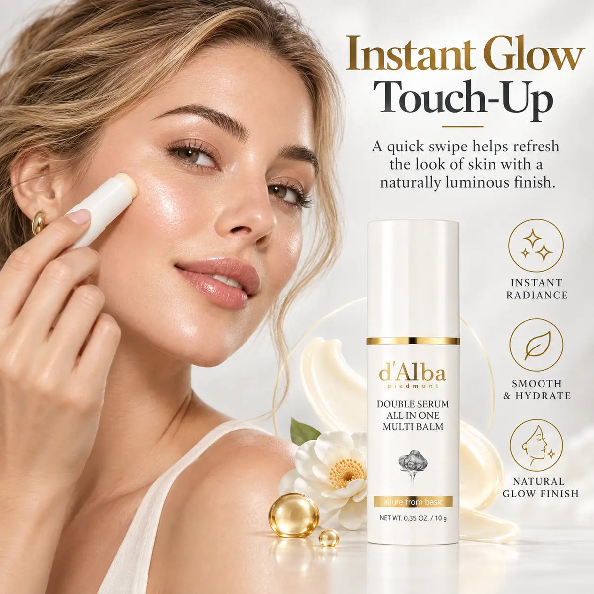 d'Alba Double Serum All-in-One Muiti Balm 10g