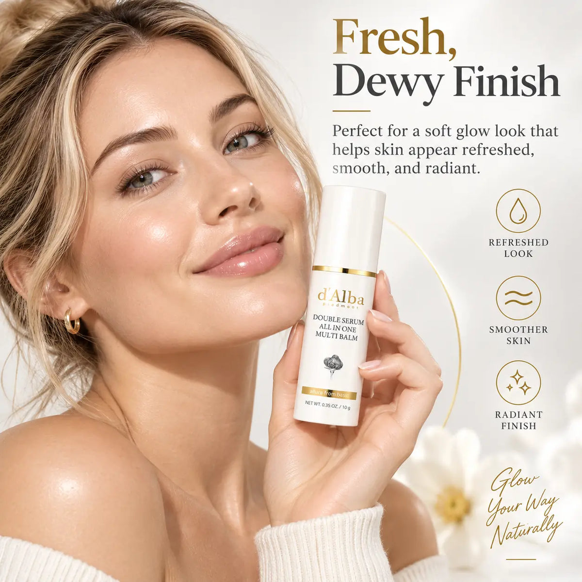 d'Alba Double Serum All-in-One Muiti Balm 10g