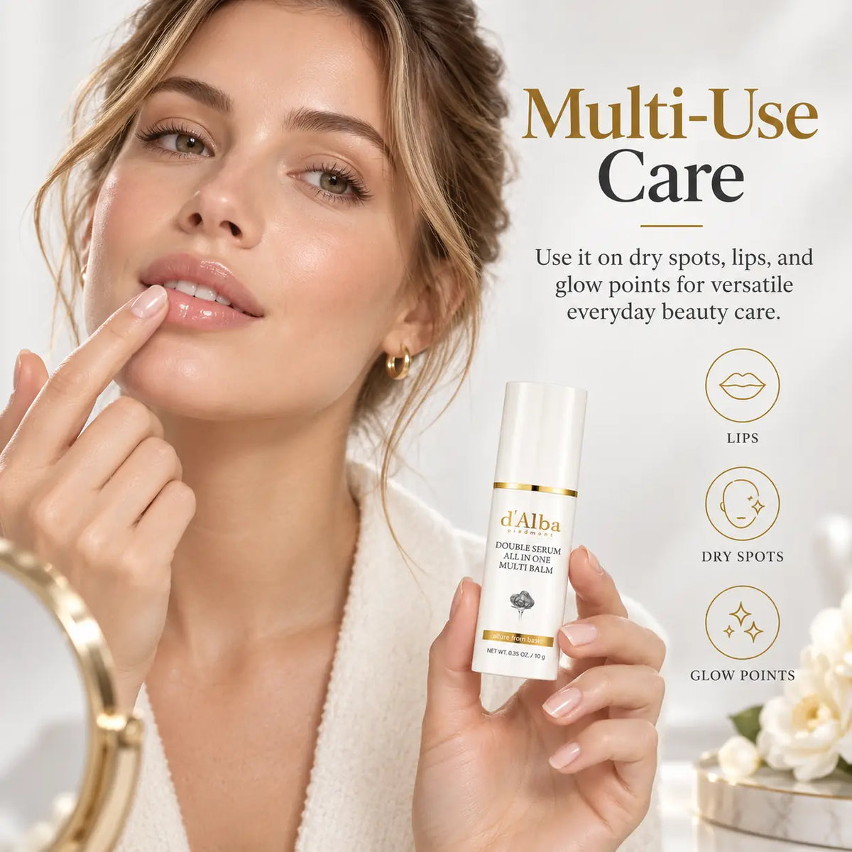d'Alba Double Serum All-in-One Muiti Balm 10g