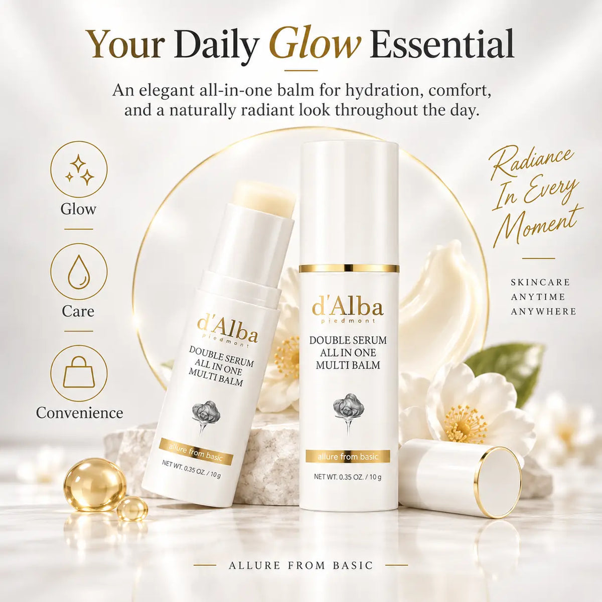d'Alba Double Serum All-in-One Muiti Balm 10g