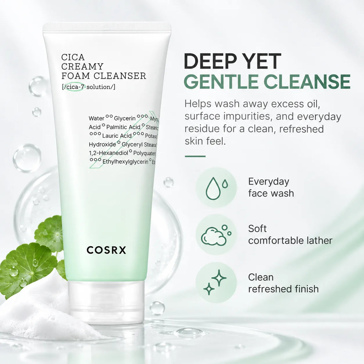 COSRX Pure Fit Cica Creamy Foam Cleanser 150ml