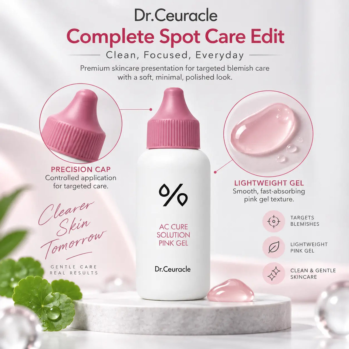 Dr. Ceuracle AC helps care for Solution Pink Gel 50ml