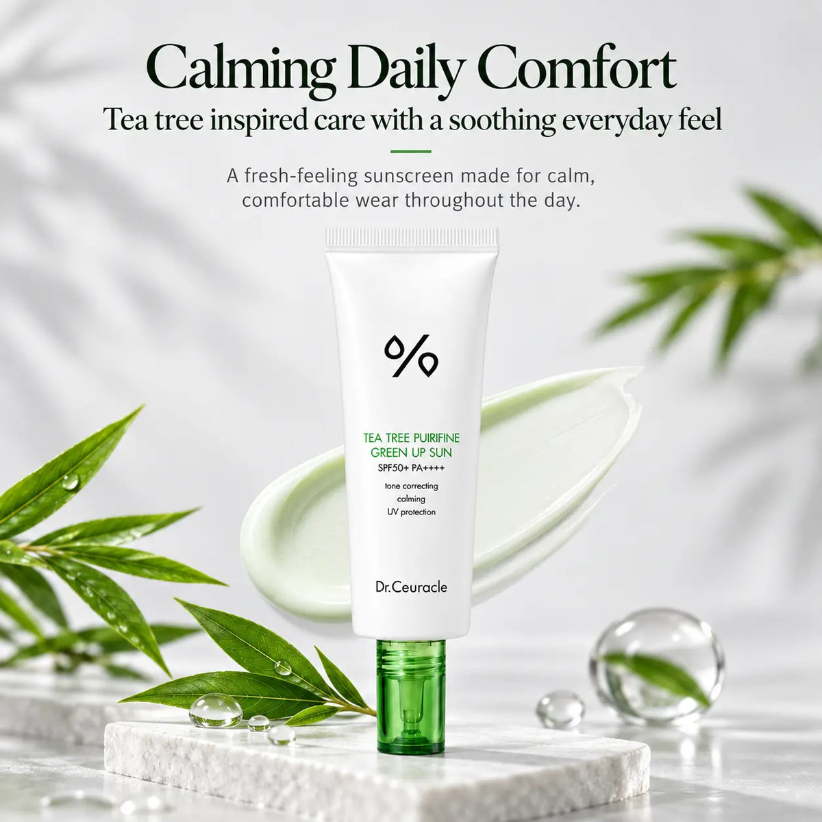 Dr. Ceuracle Tea Tree Purifine Green Up Sun SPF50 PA++++ 50ml