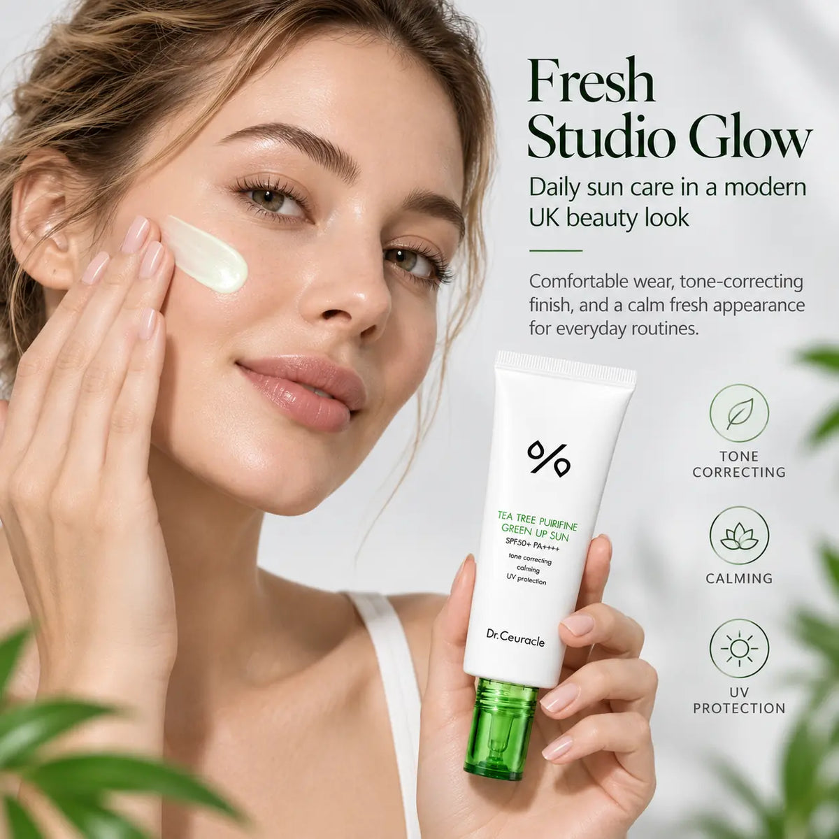 Dr. Ceuracle Tea Tree Purifine Green Up Sun SPF50 PA++++ 50ml