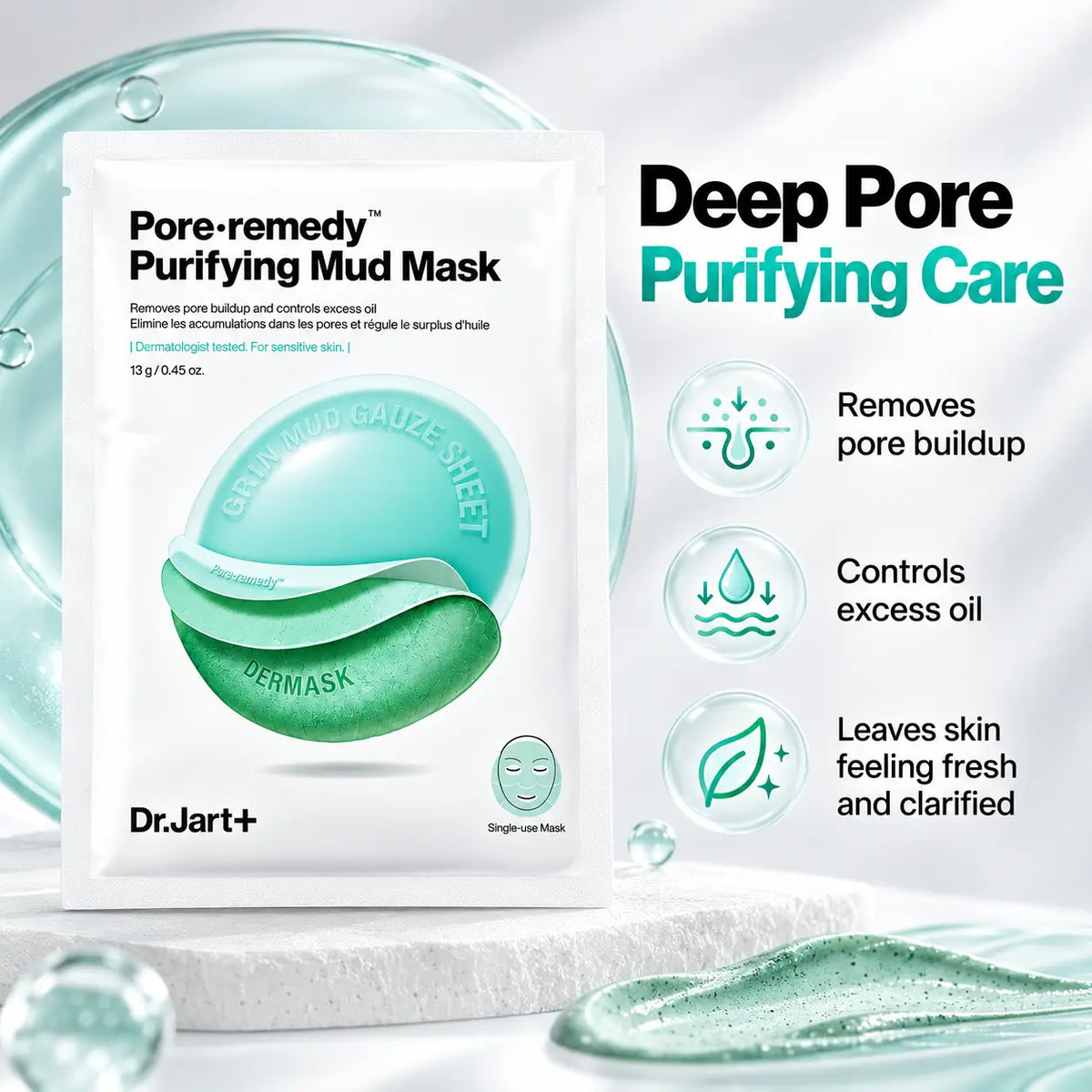 Dr. Jart+ Pore Remedy Purifying Mud Mask 13g 25g 25g 1ea 13g