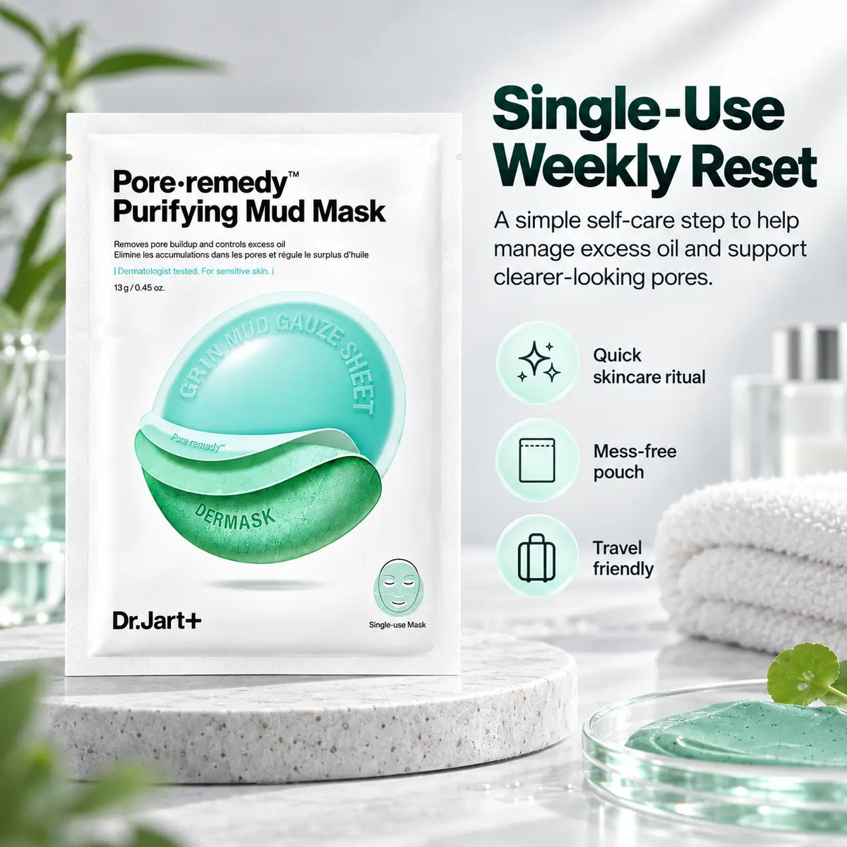 Dr. Jart+ Pore Remedy Purifying Mud Mask 13g 25g 25g 1ea 13g
