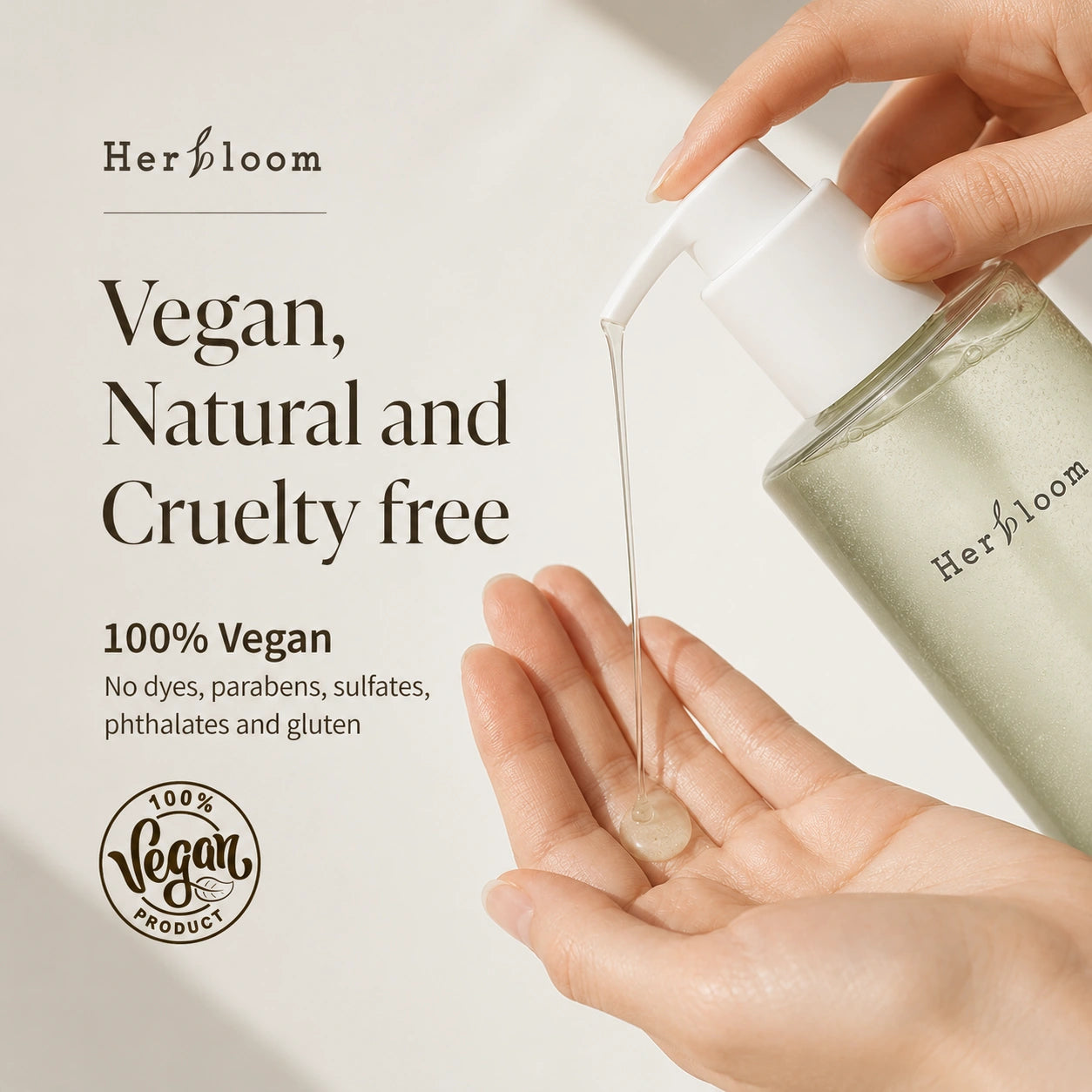 HERBLOOM Green Vegan Cleansing Oil to Foam 200ml
