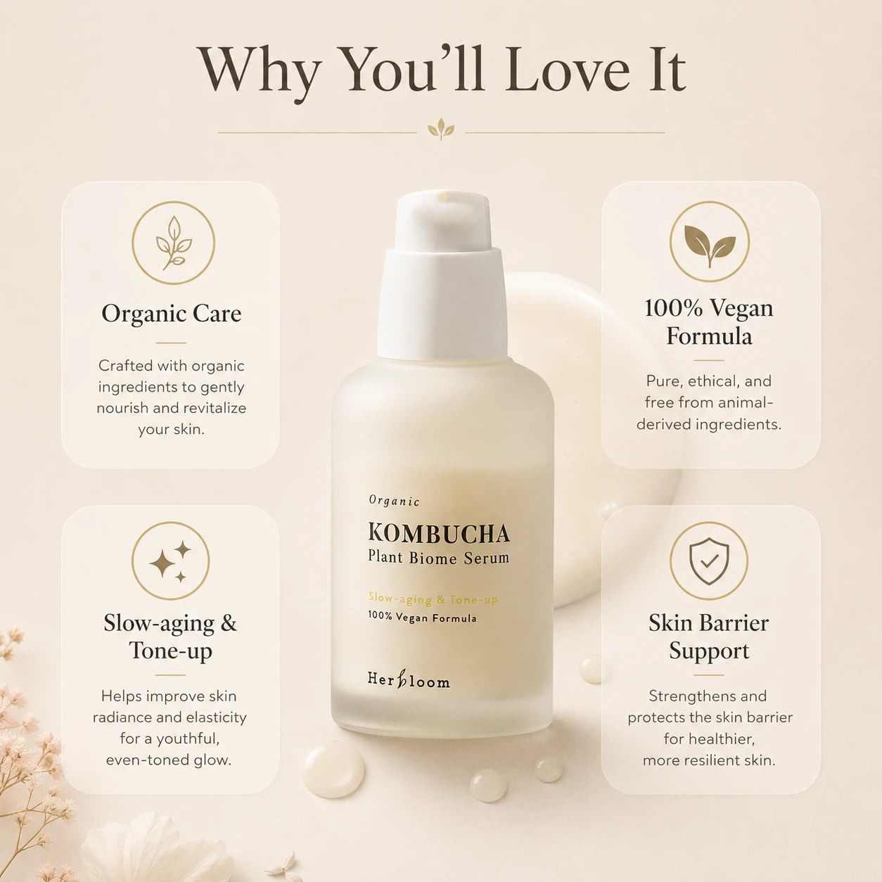 HERBLOOM Kombucha Plant Biome Serum 30ml
